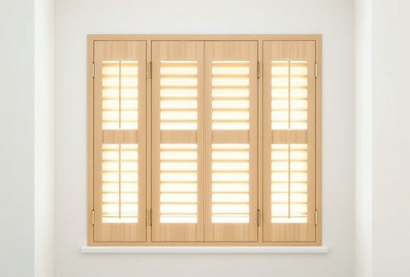 Naturel Houten Shutters op Maat